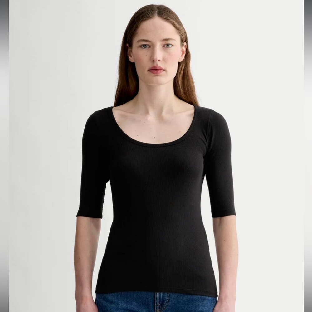 Everlane Luxe Rib Scoop Neck Tee Bundle
